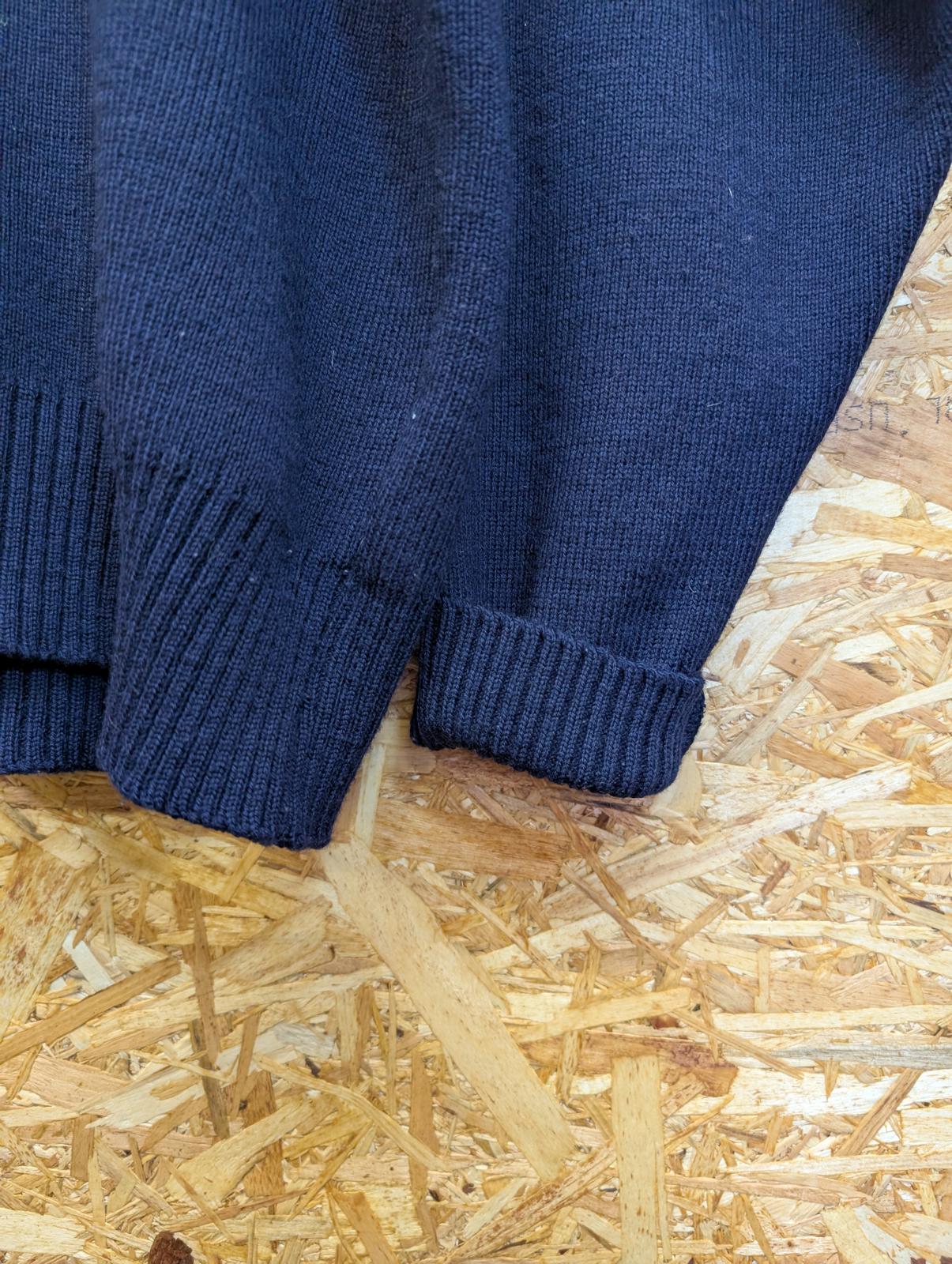 Filson Knitted Jumper Mens Large Navy Blue Wool Sweater Style 702 Made In USA