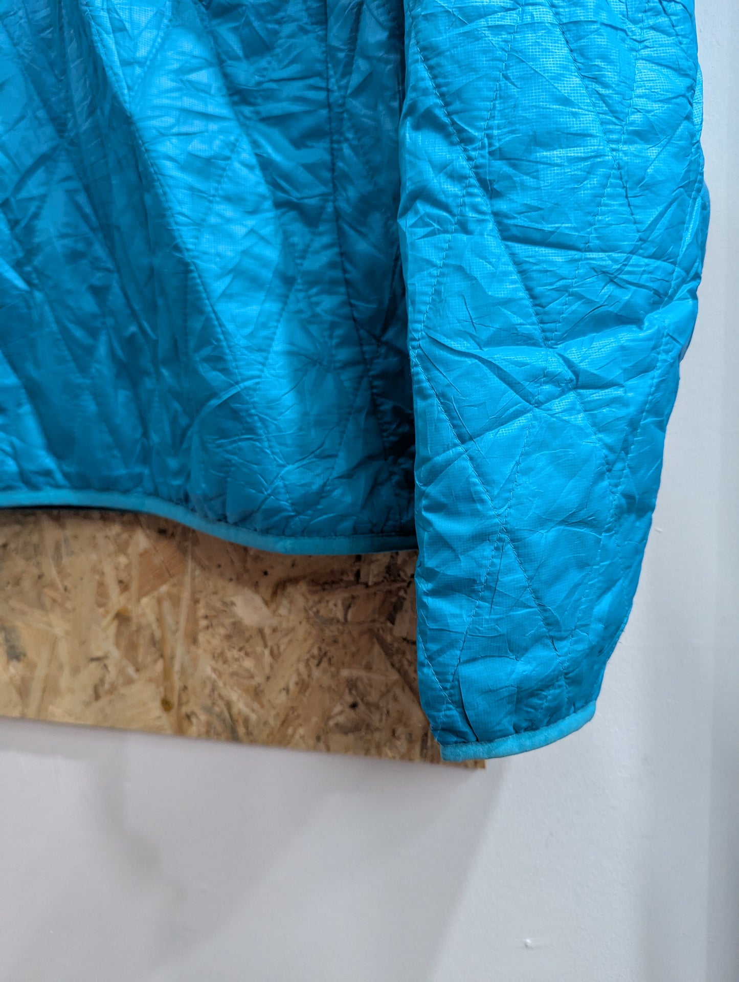 Patagonia Nano Puff Diamond Quilt Pullover Jacket Light Blue 84025 Medium