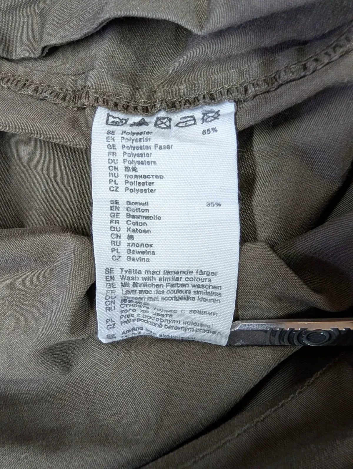 Fjallraven Barents Trousers G1000 Comfort High Mens W30 L33 Khaki Green Black