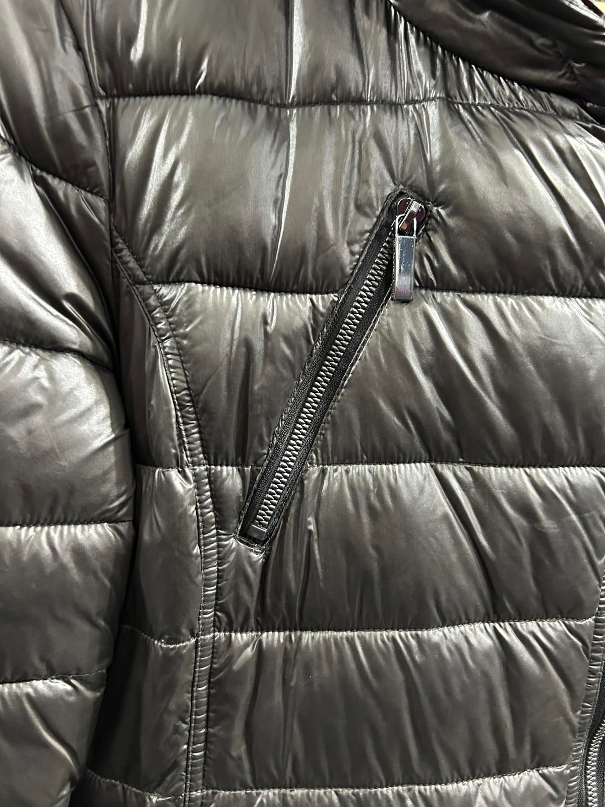 French Connection Womens Medium Puffer Warm Padded Longline Jacket Metallic