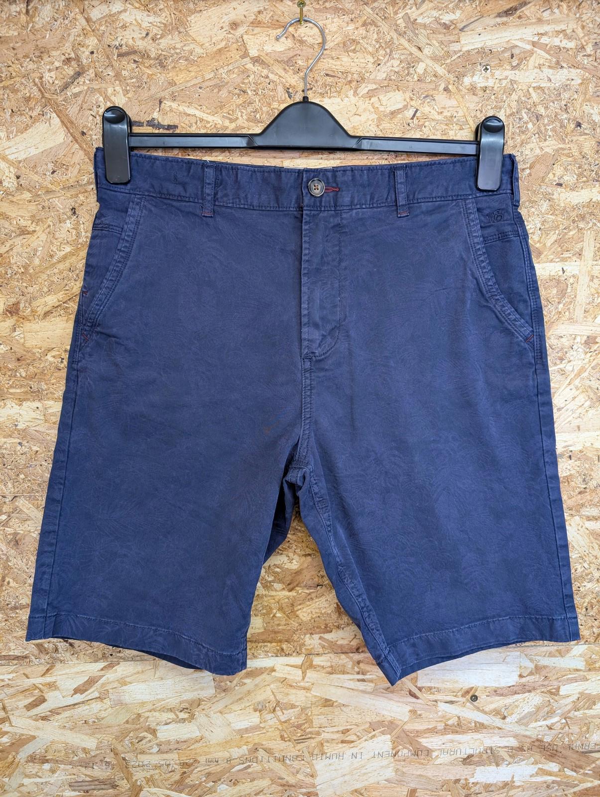White Stuff Portland Chino Shorts Men 32R Casual Navy Blue