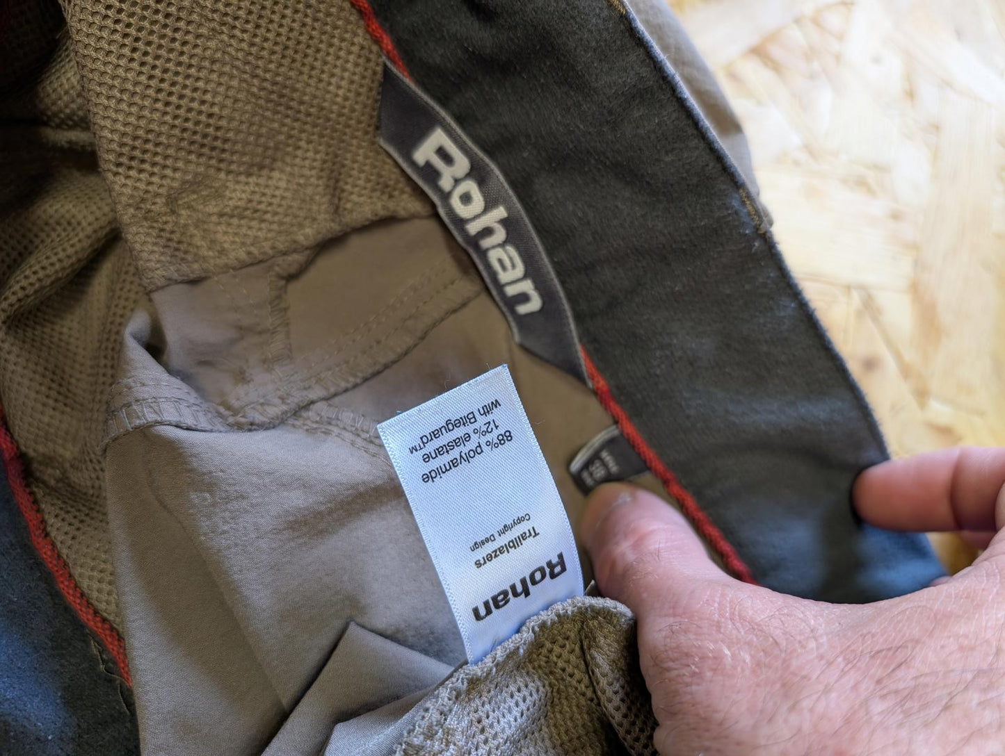 Rohan Trailblazers W38 Beige Grey Hiking Trousers Cargo Walking Stretch