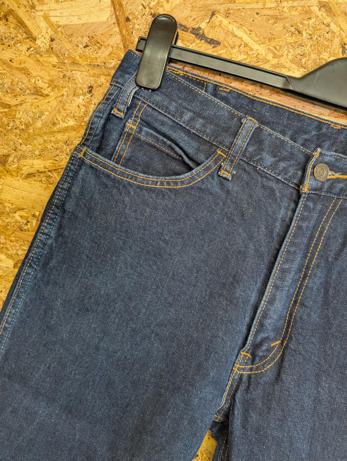 Levis 505c Jeans W33 L32 Dark Blue Rinse Denim Straight Leg Orange Tab LVC