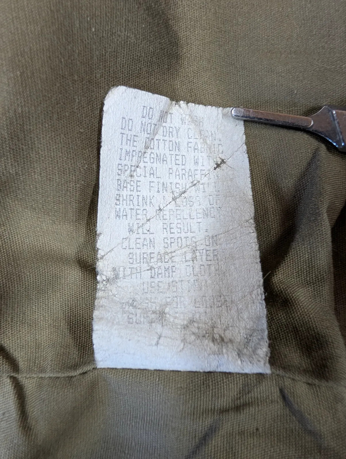 Filson Cover Cloth Mile Marker Coat Mens M Brown Zip 10409 USA Made Lined Wax