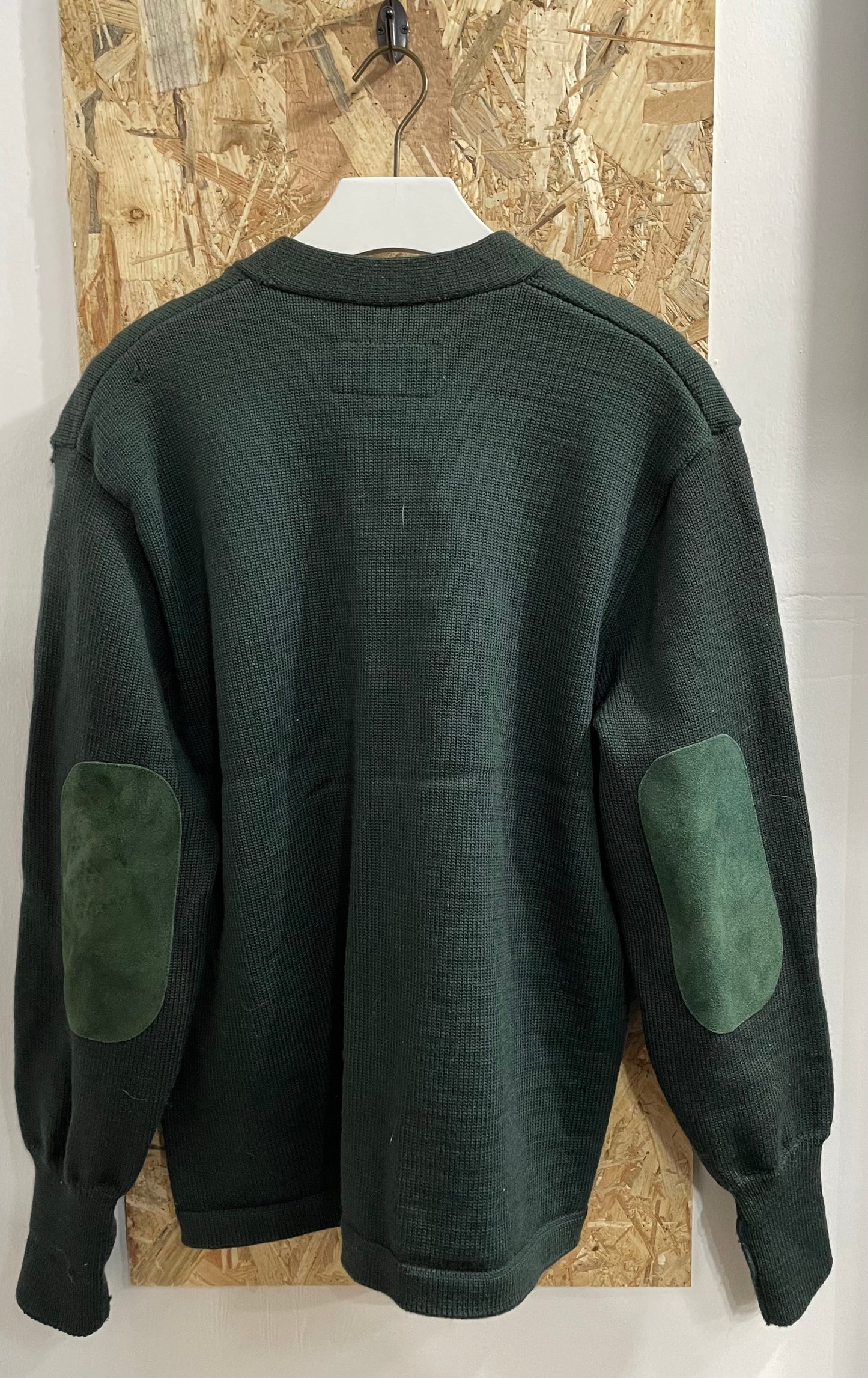Filson Mens Vintage Green Wool Leather Cardigan Style 713 USA Made Size Medium
