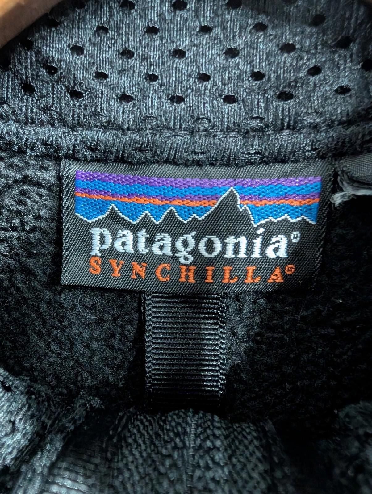 Patagonia Synchilla Vest Small Women Fleece Gilet Zip Black Bodywarmer USA Made