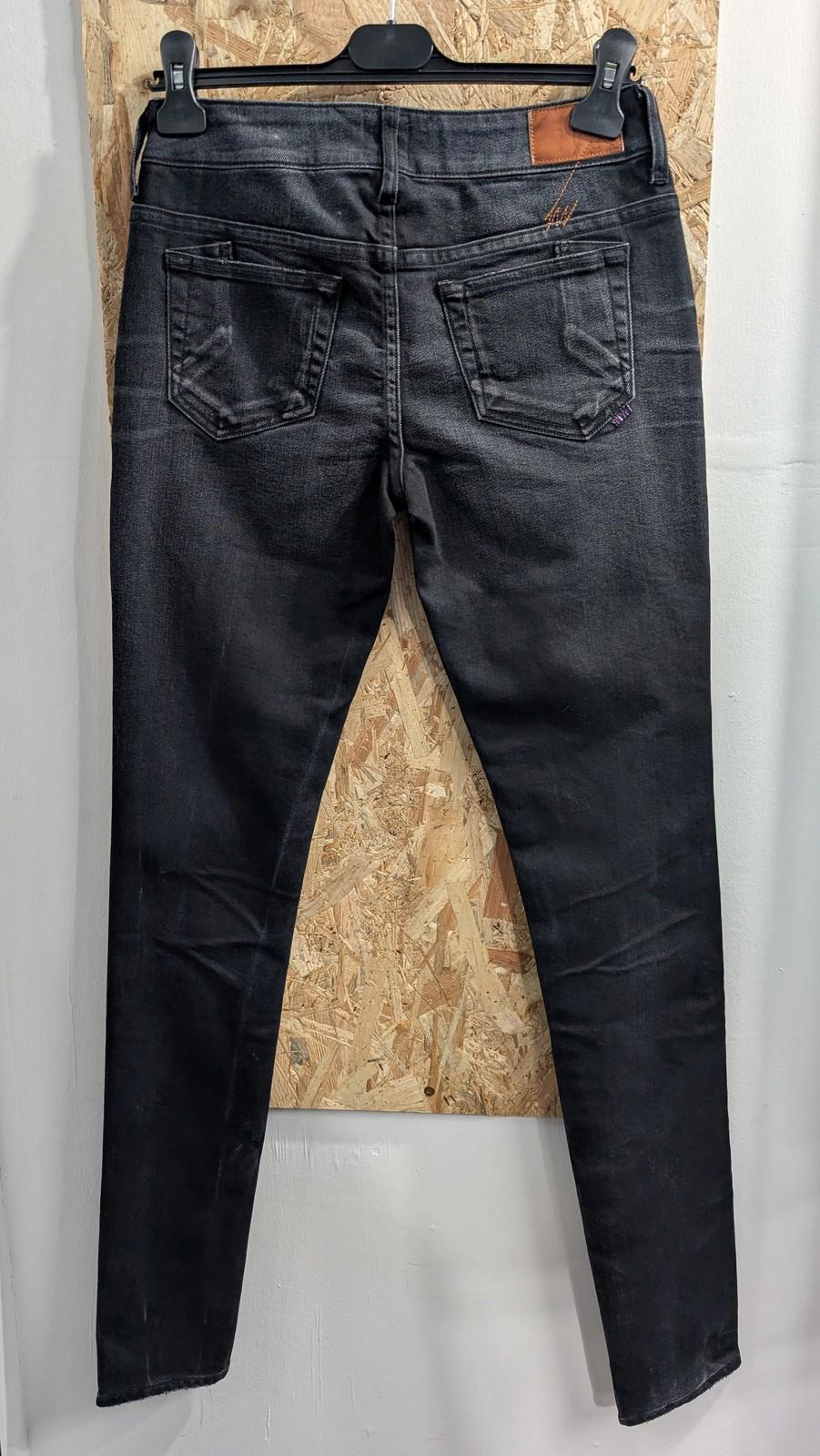 Prps Skinny Jeans W27 L34 Womens Black Denim Stretch Y2K Slim Fit Japan Goth