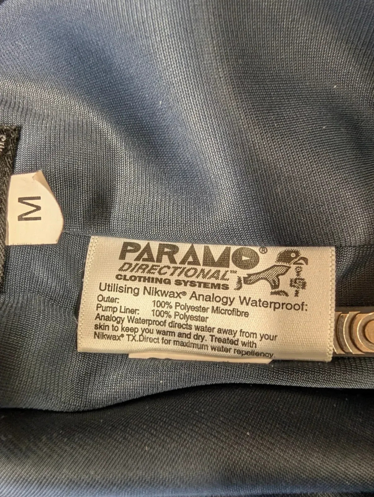 Paramo Analogy Waterproof Trousers Men Medium Navy Blue Nylon Outdoor Hiking Zip
