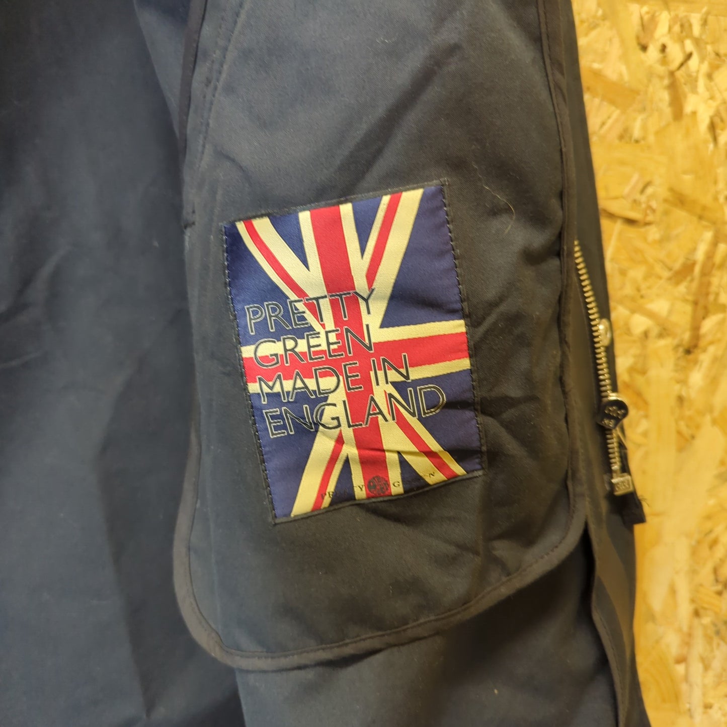 Pretty Green Ventile Waterproof Parka Jacket Rare Gallagher Union Jack Large