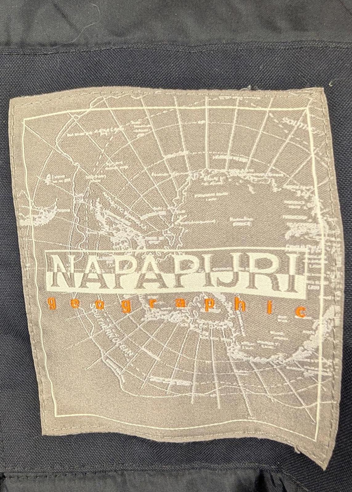 Napapijri Padded Parka Jacket XXL Men Insulated Puffa Warm Black Coat Hooded