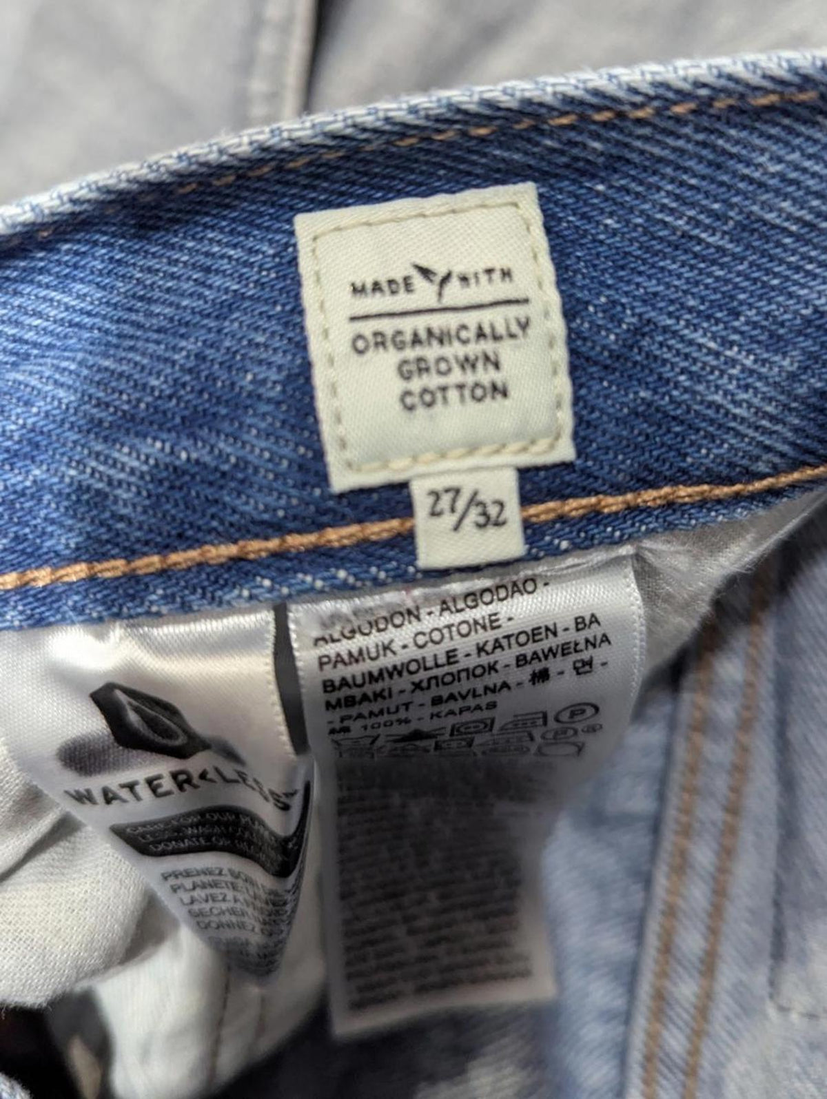 Levis Made & Crafted 501 Jeans W27 L32 Selvedge Men Stonewashed Light Blue Denim