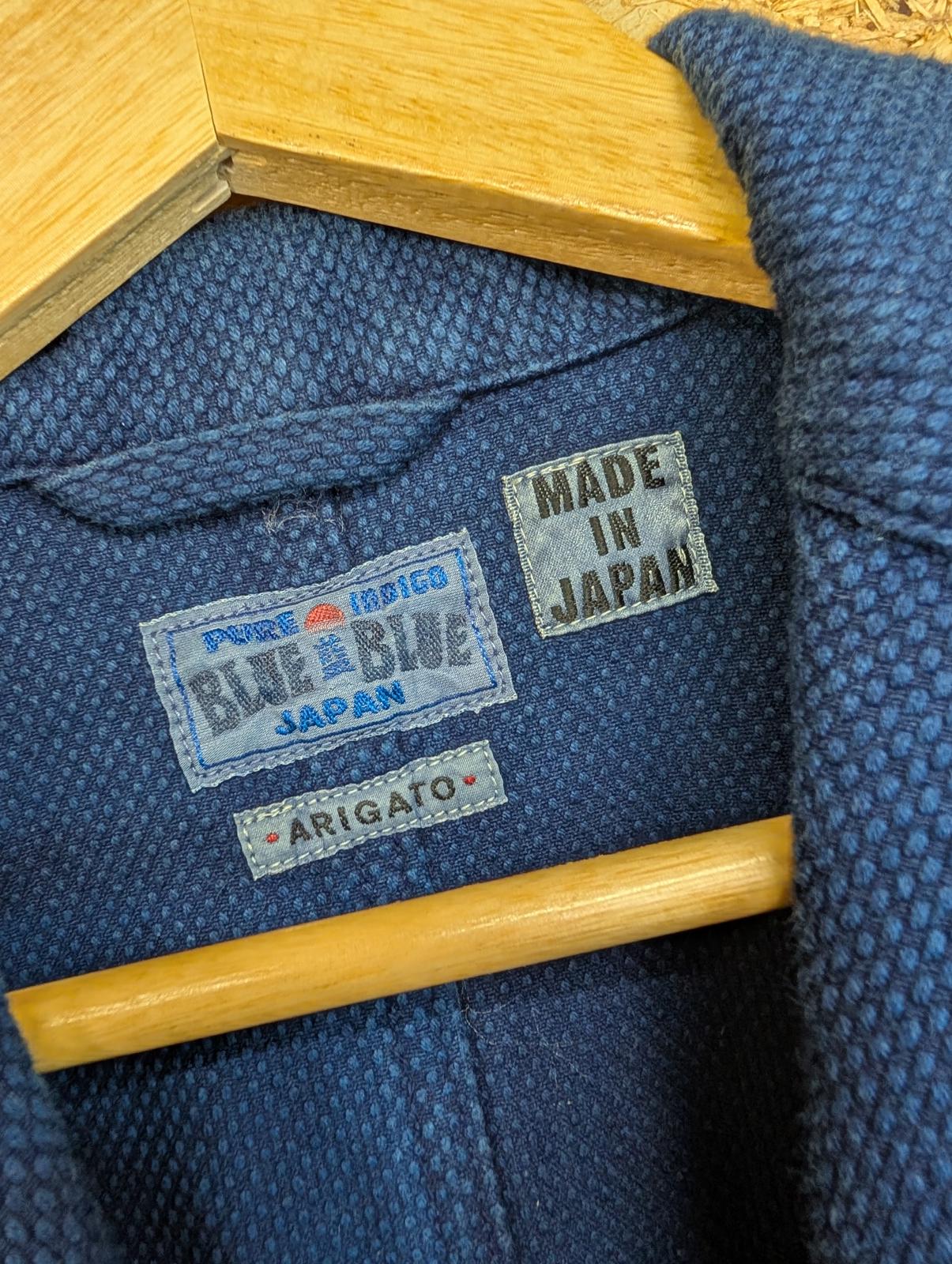 Blue Blue Japan Workwear Pure Indigo Longline Chore Jacket Thick Cotton Small