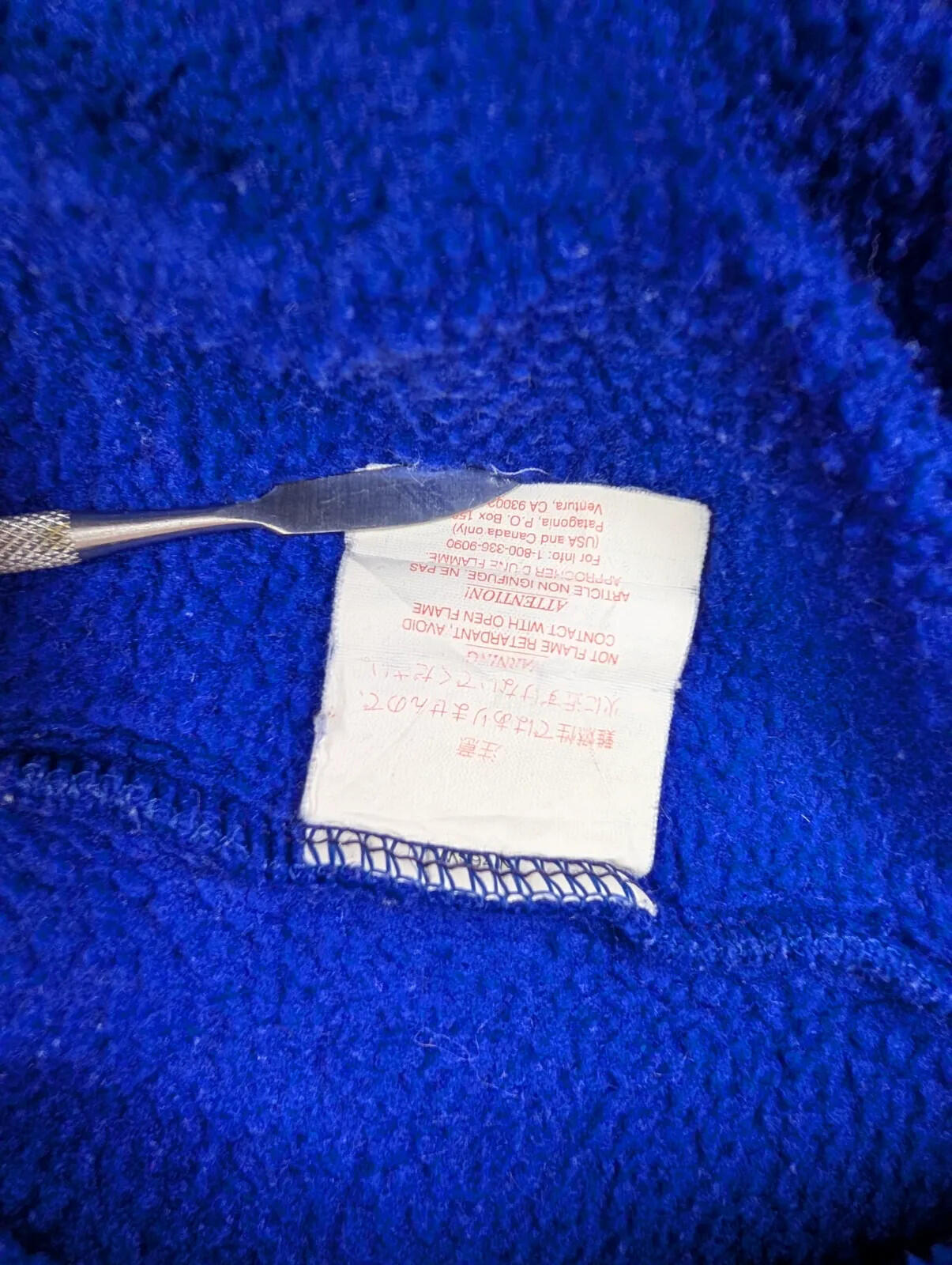 Vintage Patagonia Fleece Pullover Mens Large Blue Purple Snap-T Hiking Walking