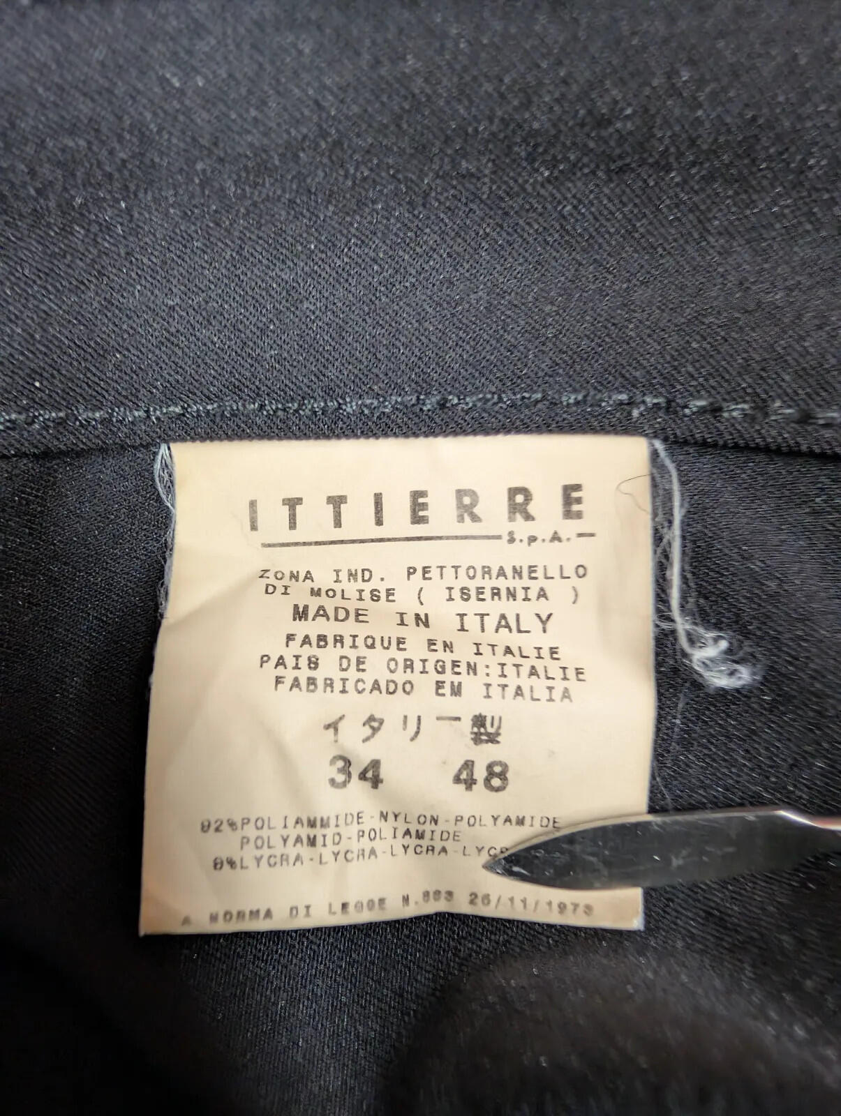 Versace Jeans Couture Trousers Mens W34 L32 Black Stretch Zip Fly Vintage 90s