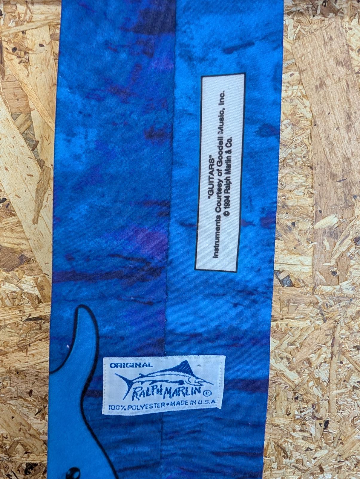 Ralph Marlin Guitars Tie 58" 152cm Vintage 1994 Made In USA