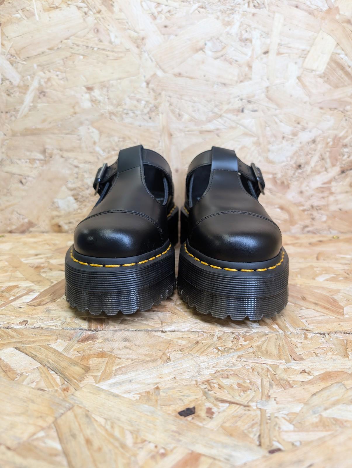 Dr. Martens Bethan Womens UK 3 EU 36 Black Mary Jane Platform Flats Y2K Style