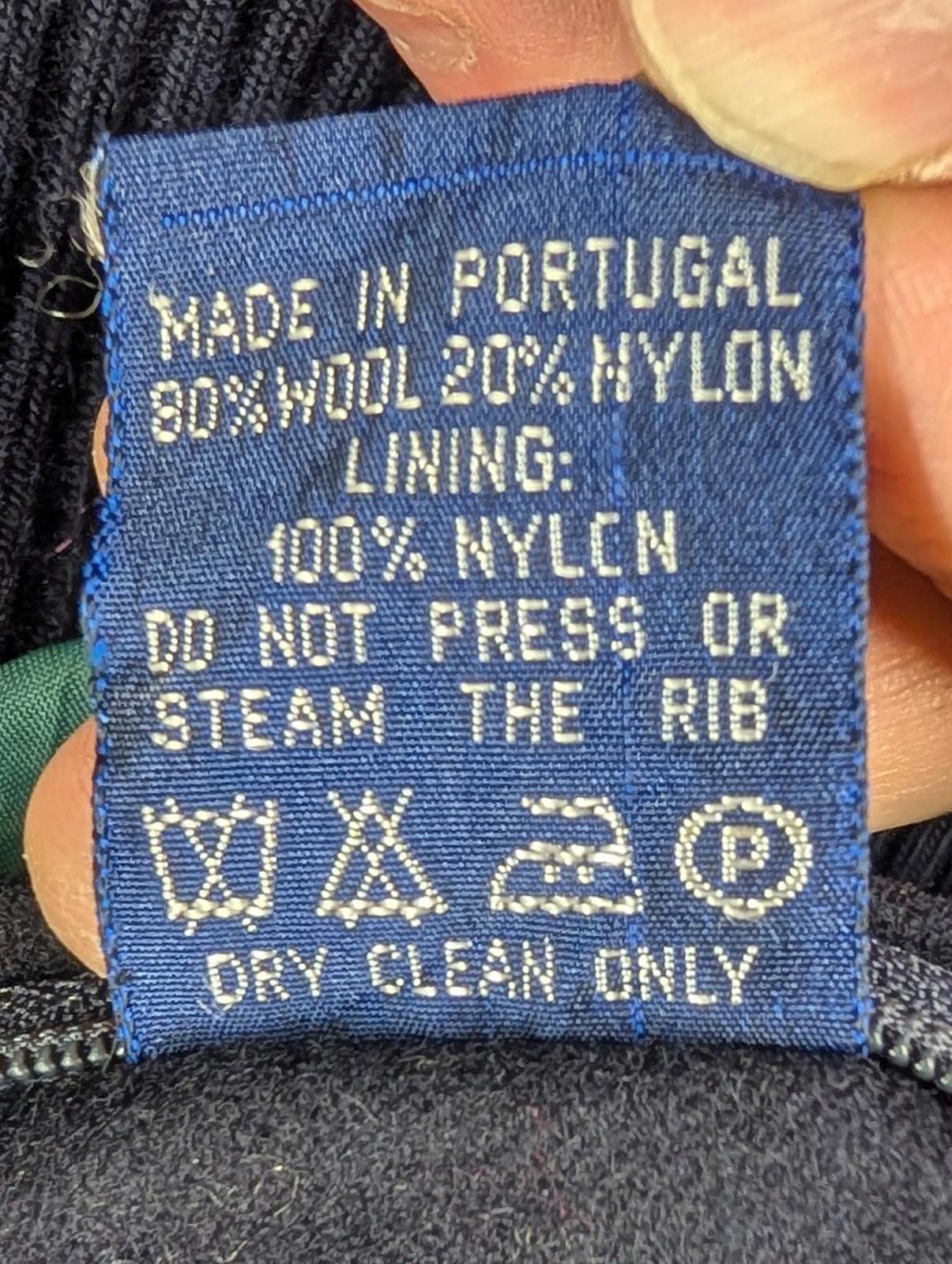 GANT The Hugger Jacket Mens XXL Vintage Colourblock Wool Blend Retro