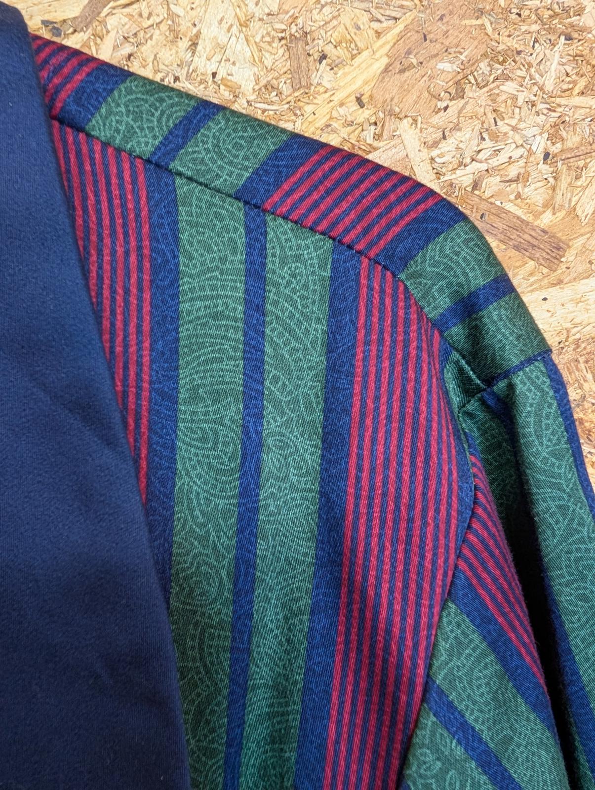 Vintage 90s M&S St Michael Cotton Dressing Gown Smoking Jacket House Robe Large