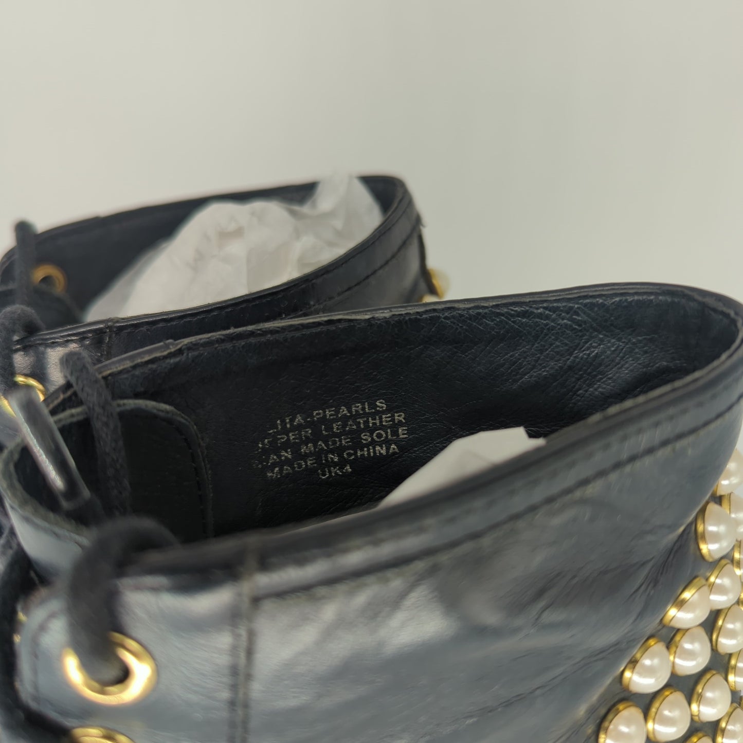 Jeffrey Campbell Womens Pearl Shoes Black Silver Heels Platform UK 4 Eur 37