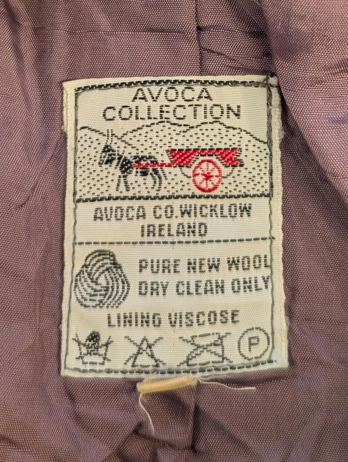 Avoca Collection Coat Small - Medium Size Women Vintage Wool Tweed Purple Blue