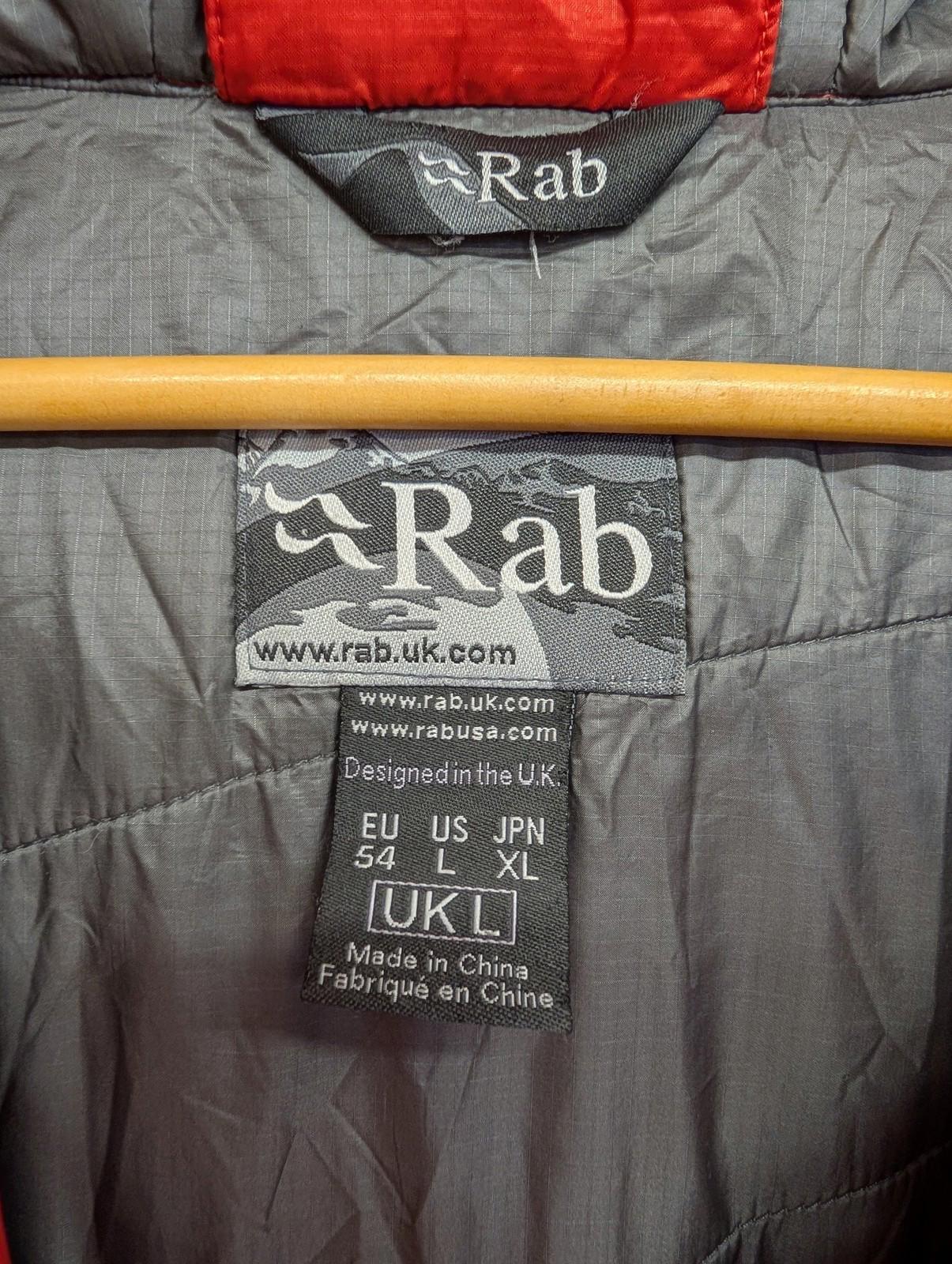 Rab Generator Alpine Jacket Mens Large Hooded Outdoor Hiking Red Pertex QIN-20
