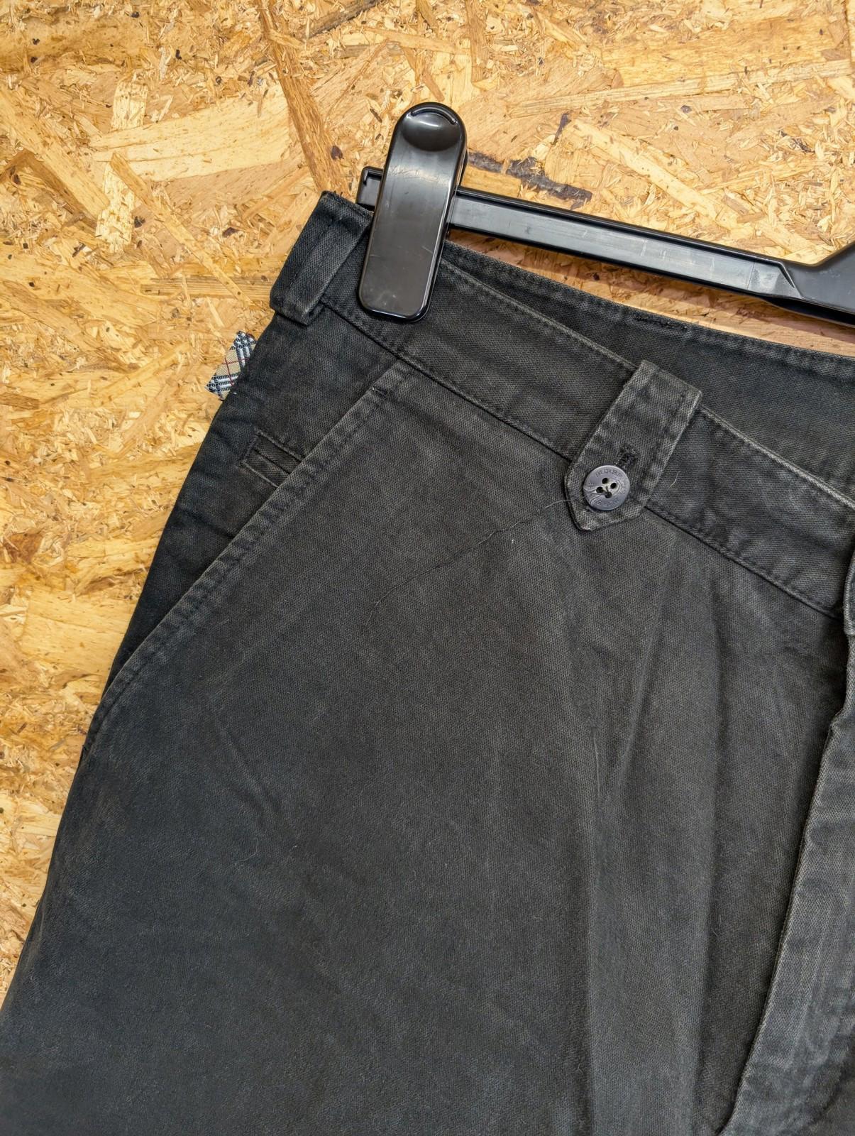 Burberry Trousers UK 14 W32 L29 London Womens Cotton Blend Black Baggy Fit Chino