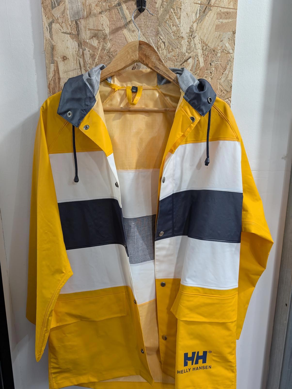 Helly Hansen Jacket Small XS Waterproof Oilskin Anorak Vintage 90s Pvc Raincoat