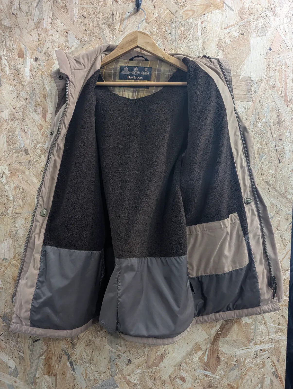 Barbour Khaki Fulbourn L1055 Jacket Womens UK8 Taupe Waterproof Breathable