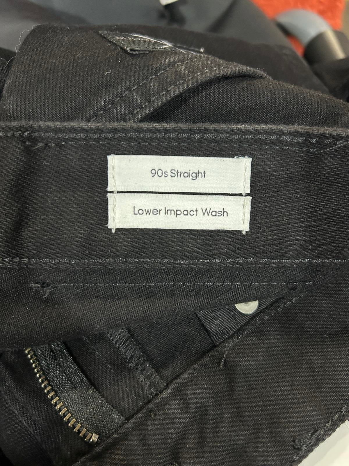 Calvin Klein Relaxed Fit Jeans W33 L32 Men Black 90s Straight Leg Denim Straight