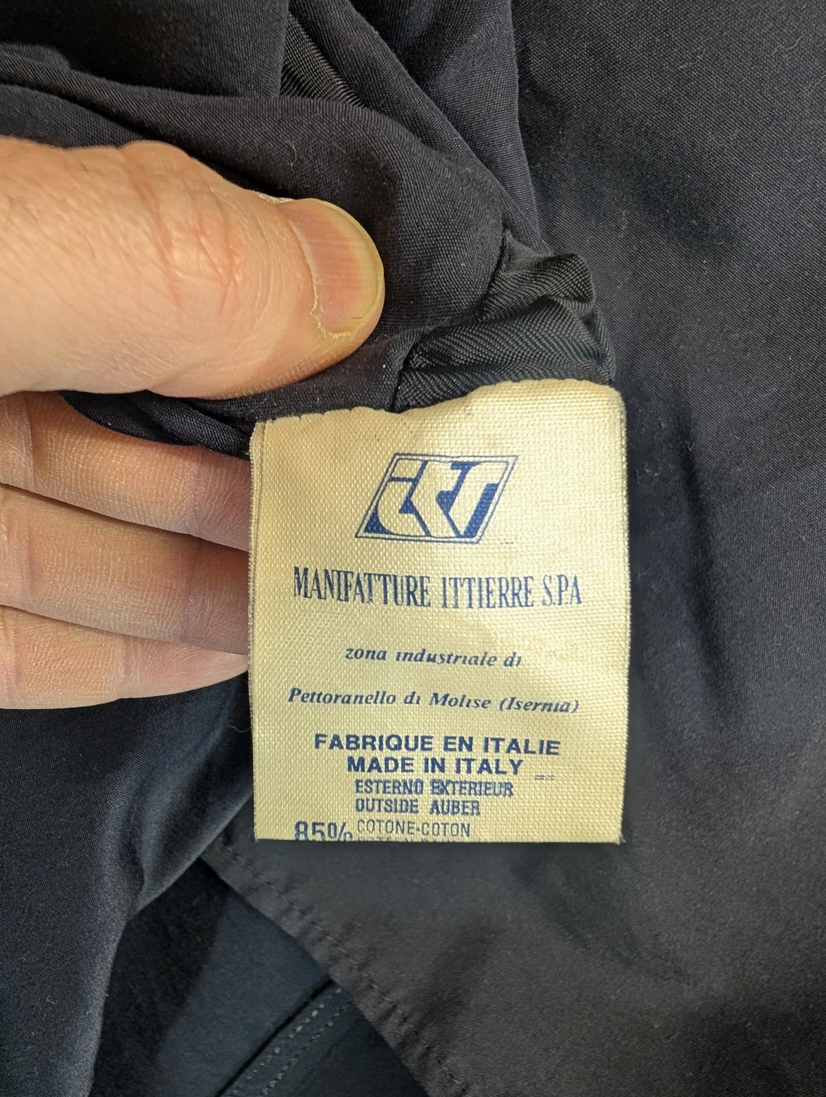 Vintage Versace Couture Jacket Medium 40 Men Navy Blue Made Italy 90s Gold Large