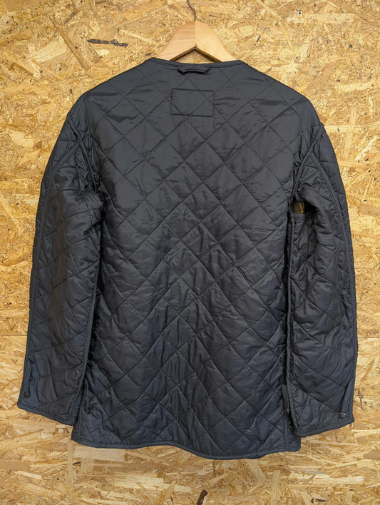 Barbour Detachable Liner Medium Men Navy Blue Classic Snap-In Liner Quilted