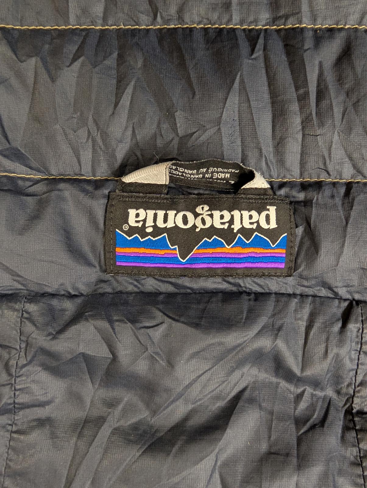 Patagonia Puffer Jacket Large Men Goosedown Feather Fill Tan Brown Nano Hooded