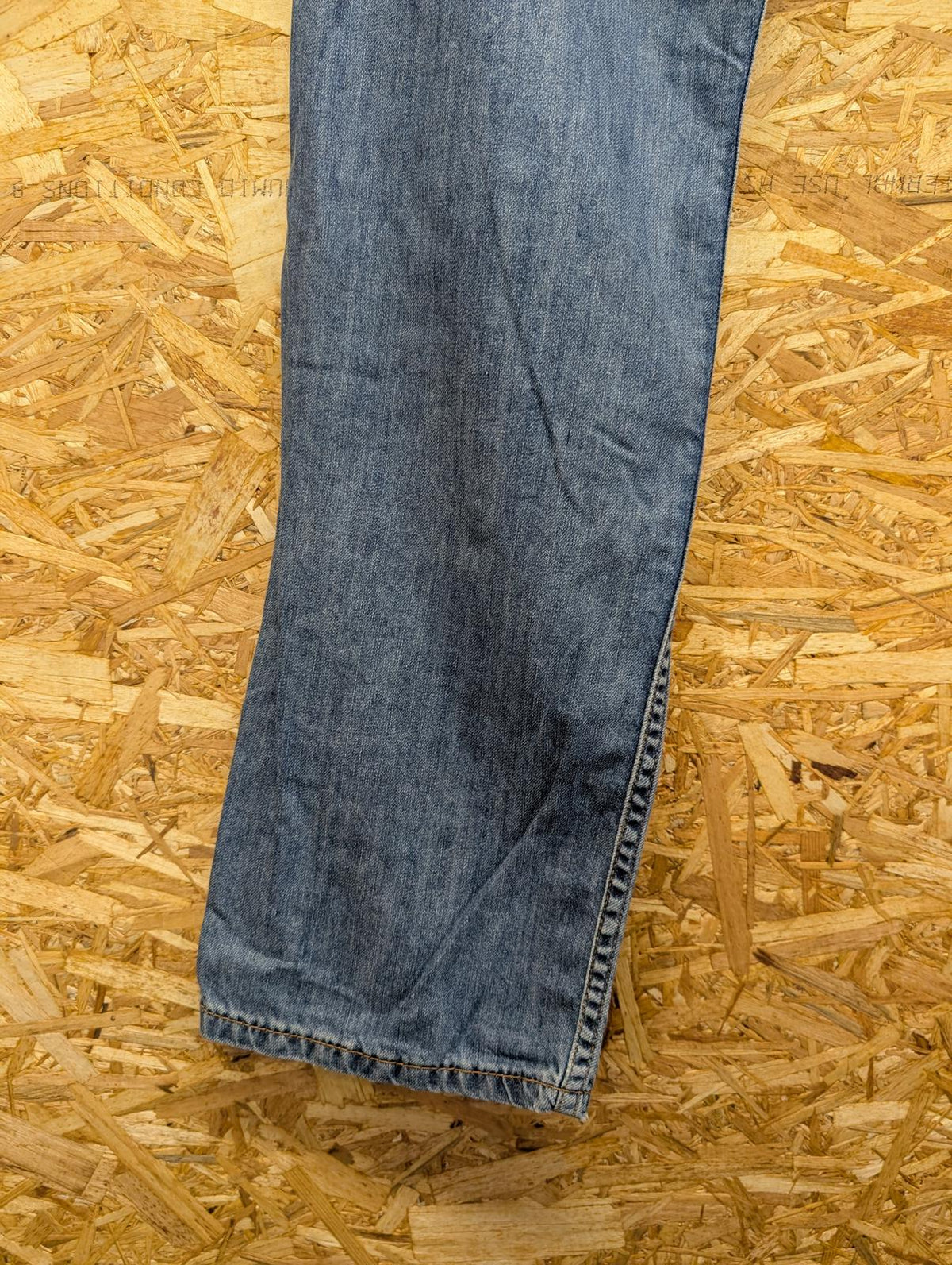 Levis 505 Blue Jeans W34 L32 Men Straight Fit Red Tab Denim Zip Fly Distressed