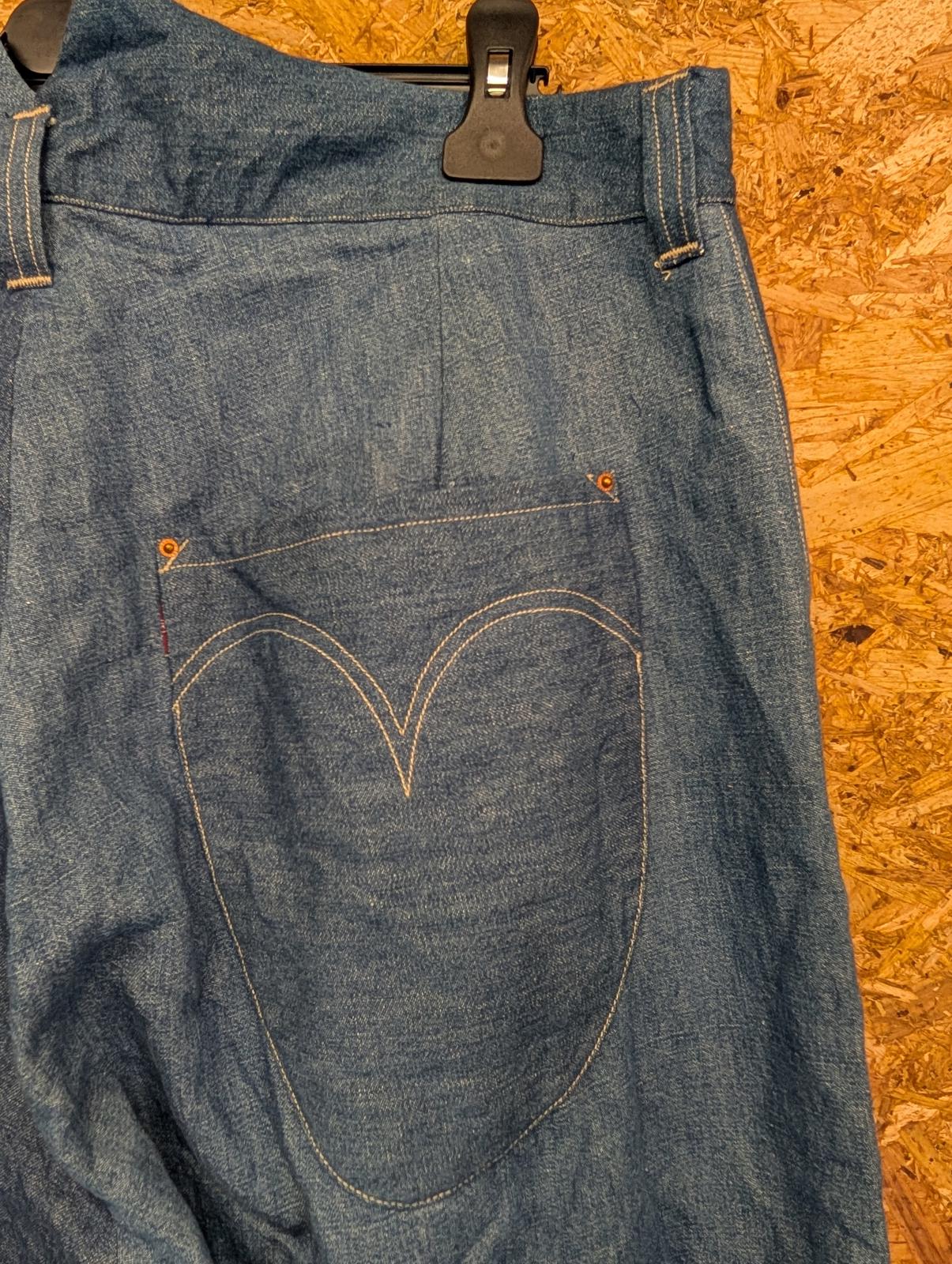 Levis RED Bagged Jeans W36 Redline Selvedge Silk Lined Hemp Baggy Japanese