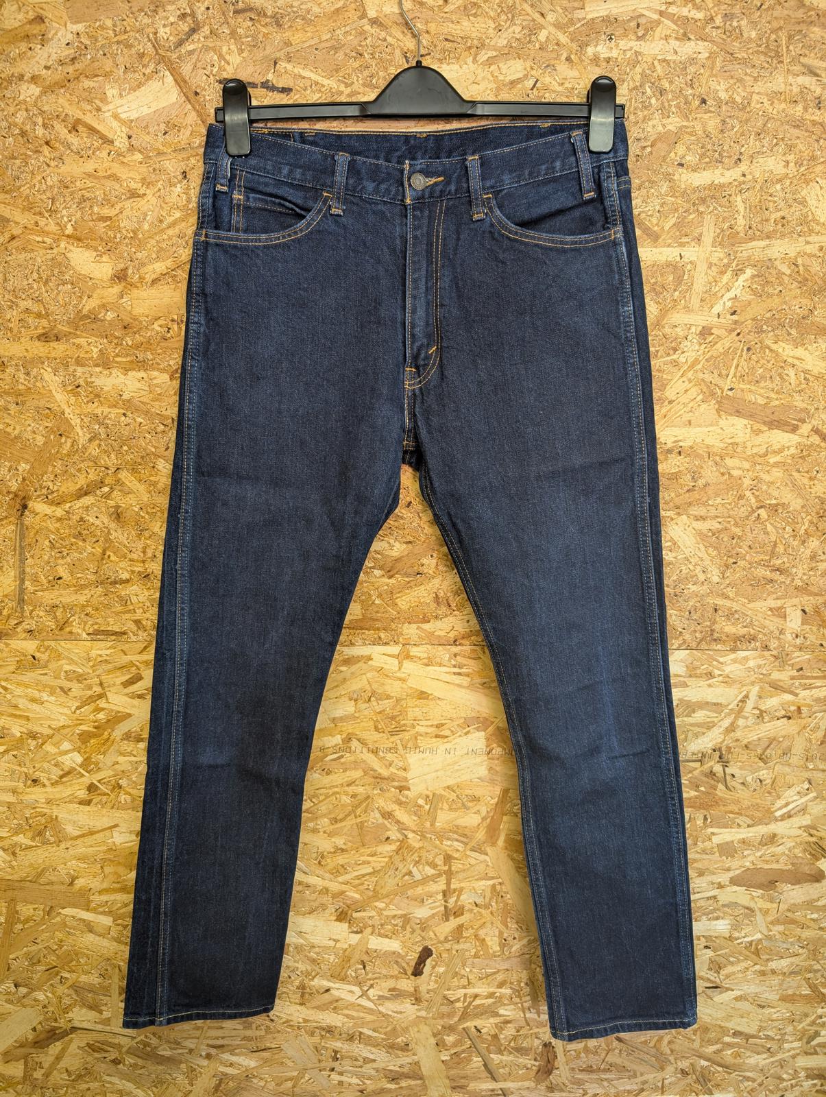 Levis 505c Jeans W33 L32 Dark Blue Rinse Denim Straight Leg Orange Tab LVC