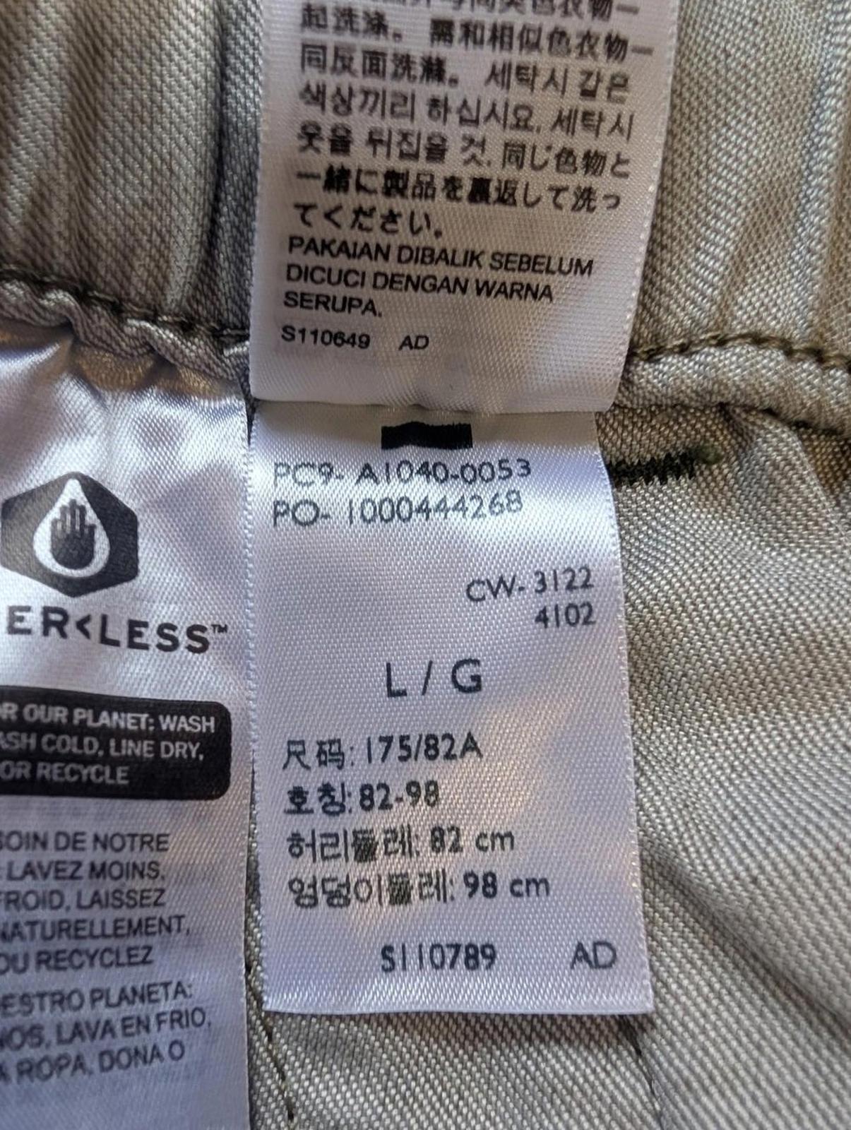 Levis XX Chino EZ Trousers Large Casual Joggers Houndstooth Check Khaki Green