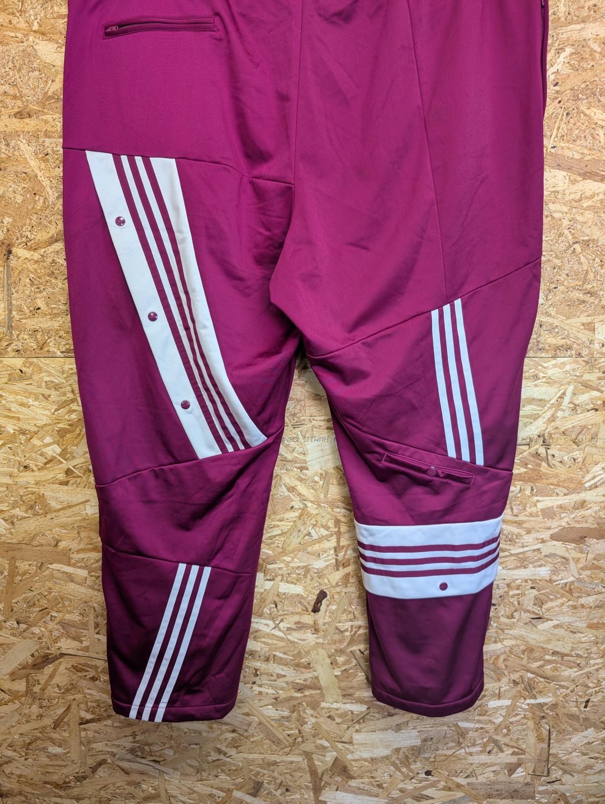 Danielle Cathari x Adidas Poppers W44 Track Pants Joggers Trousers Burgundy