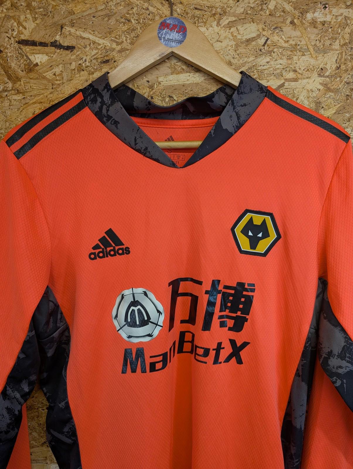 Adidas Wolverhampton Wanderers Football Shirt Mens Small Wolves Goalkeeper