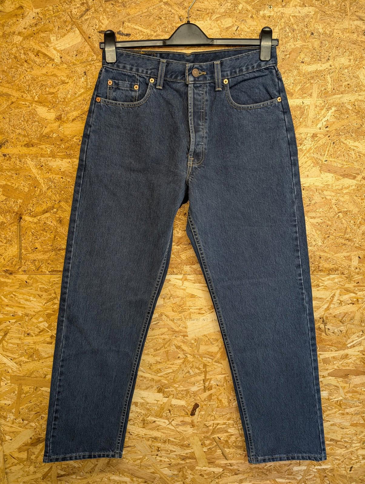 Levis 618 Original Jeans Mens W32 L32 Vintage 90s Navy Blue Denim Straight Fit
