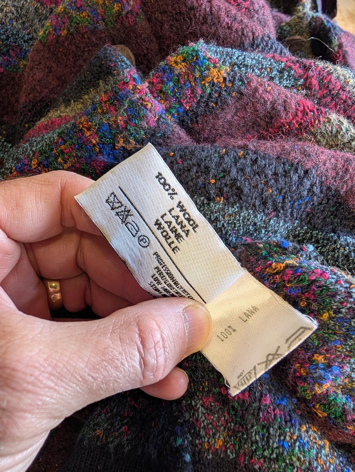 Missoni Cardigan Size Large Women Multicoloured Wool Striped Italy Longline