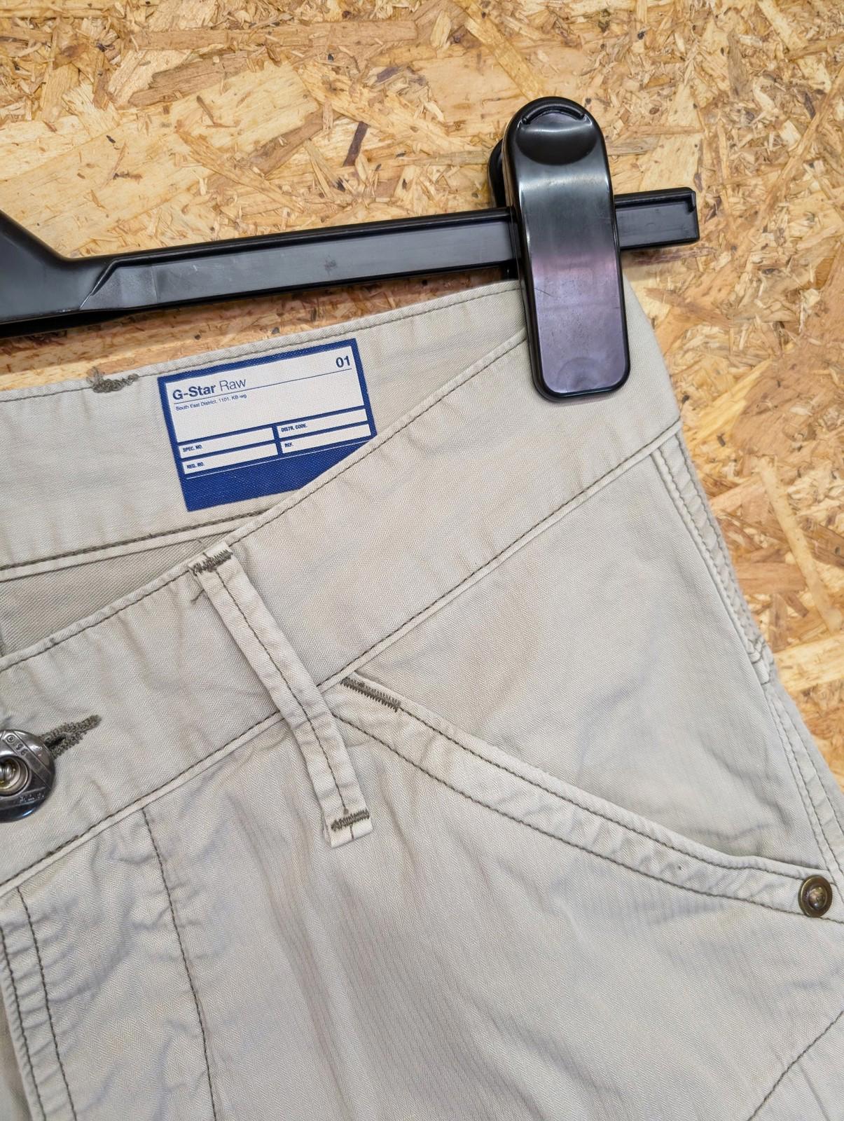 G-Star Raw Trousers Mens W28 L32 Urban Cargo Style Stone Cream Utility Workwear