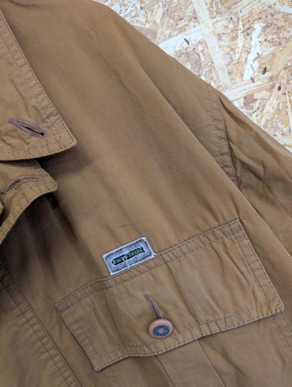 Paul & Shark Jacket 2XL Men Yachting XXL Utility Style Brown Cotton Made Italy