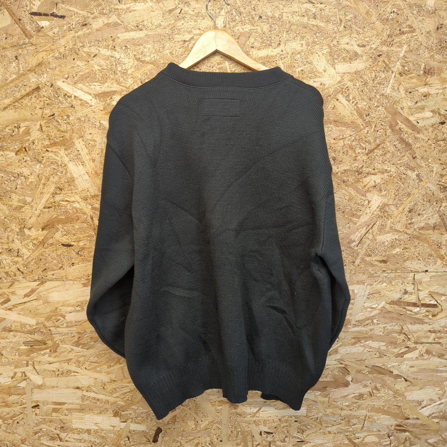 Filson Khaki 100% Wool Heavy Duty Crew Neck Jumper Guide Sweater USA Made XL