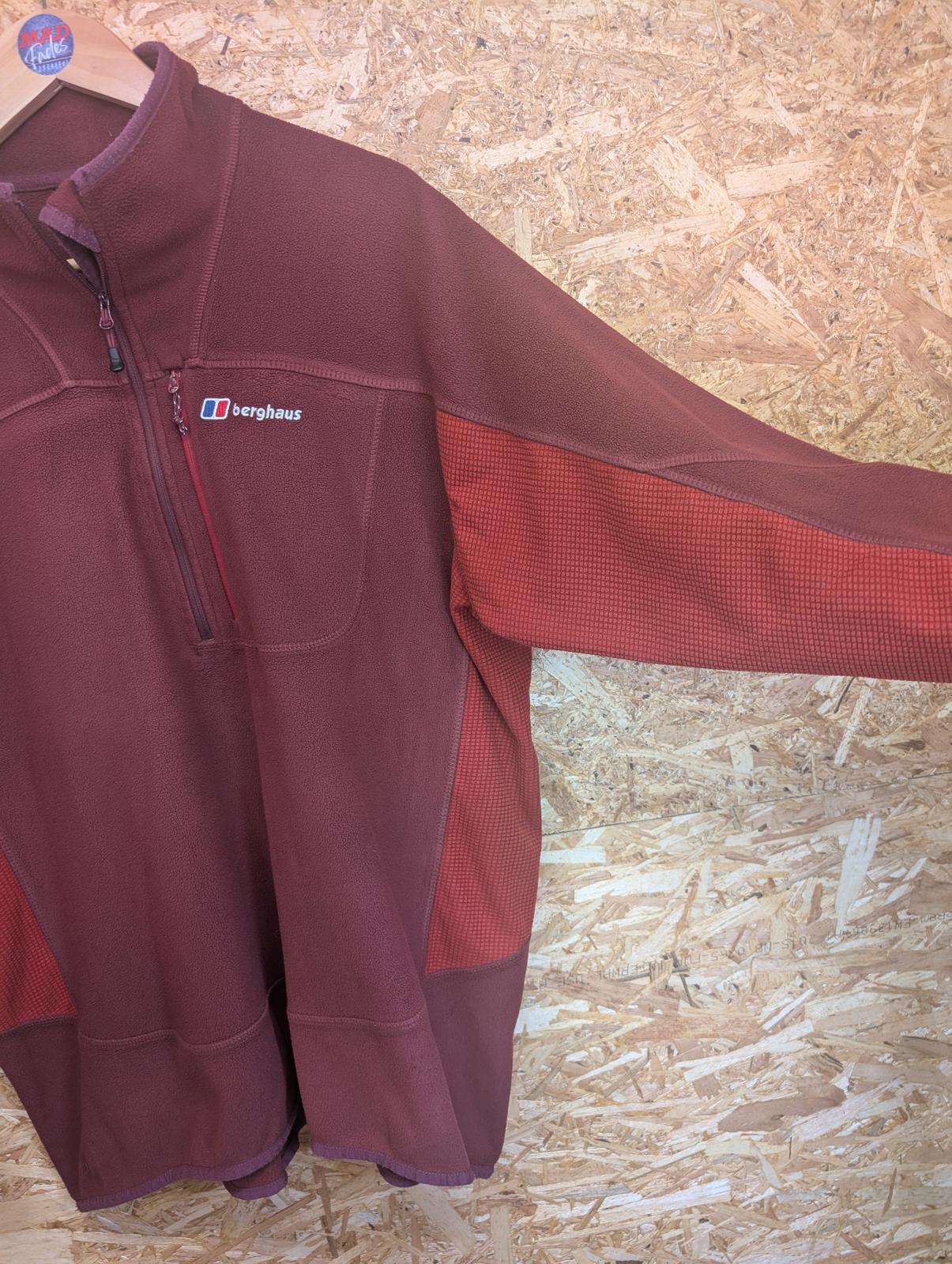Berghaus Mens Size XL Base Layer Fleece Softshell 1/4 Zip