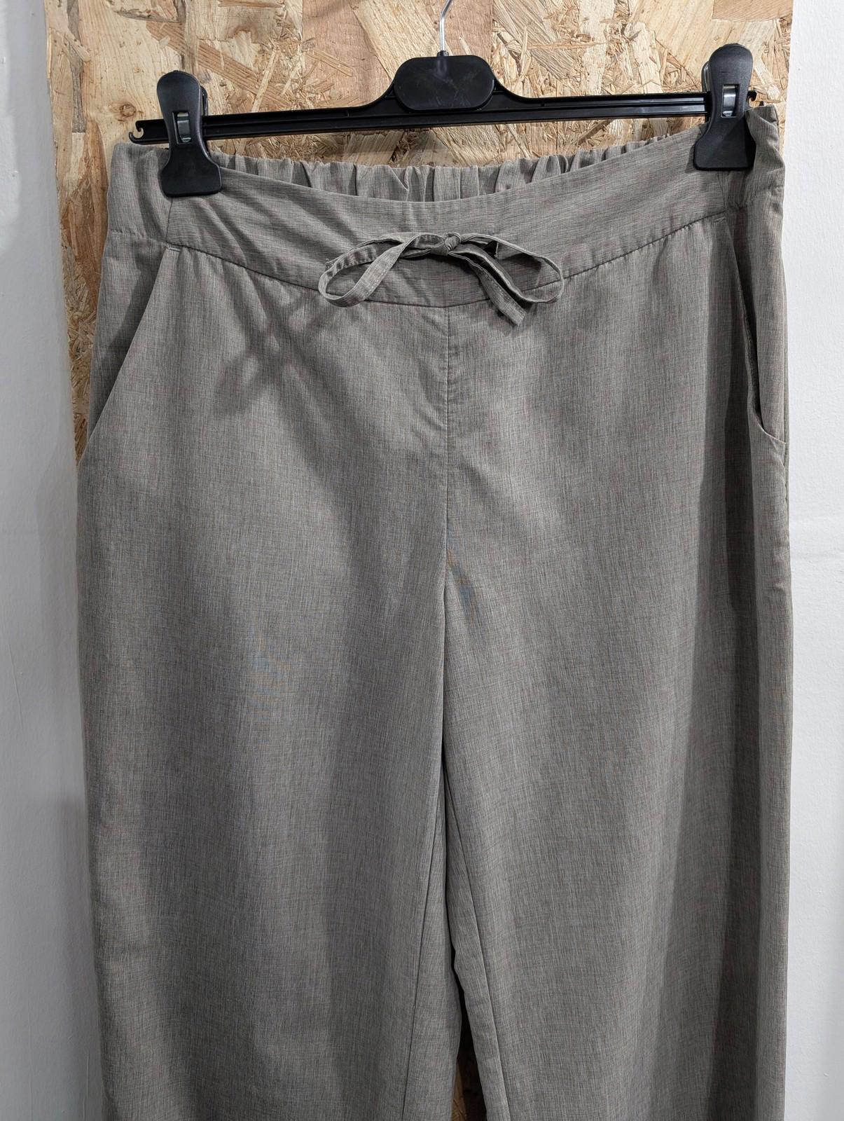 Rohan Thai Trousers Size 12 W32 L30 Womens Elastic Waist Grey Beige Casual Pants