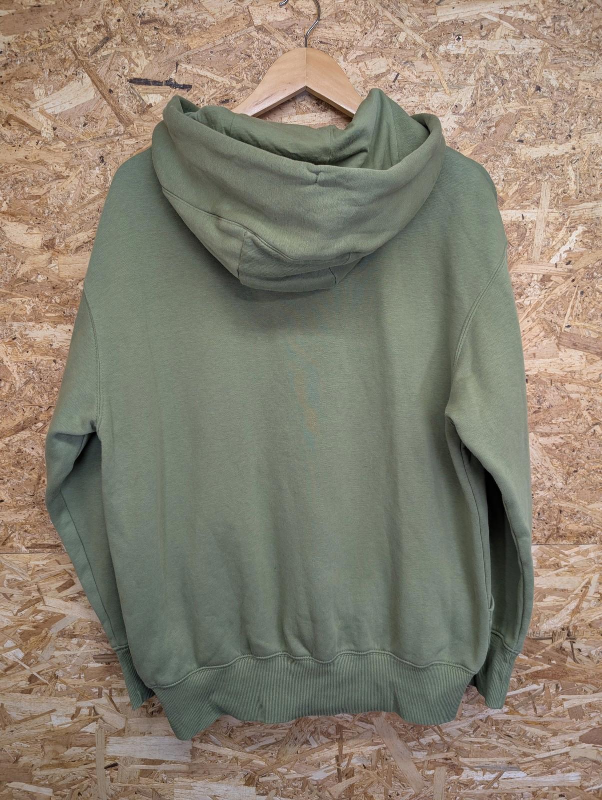 Nike Hoodie XS Men Olive Green Pullover Sweatshirt Centre Swoosh Heavy Duty
