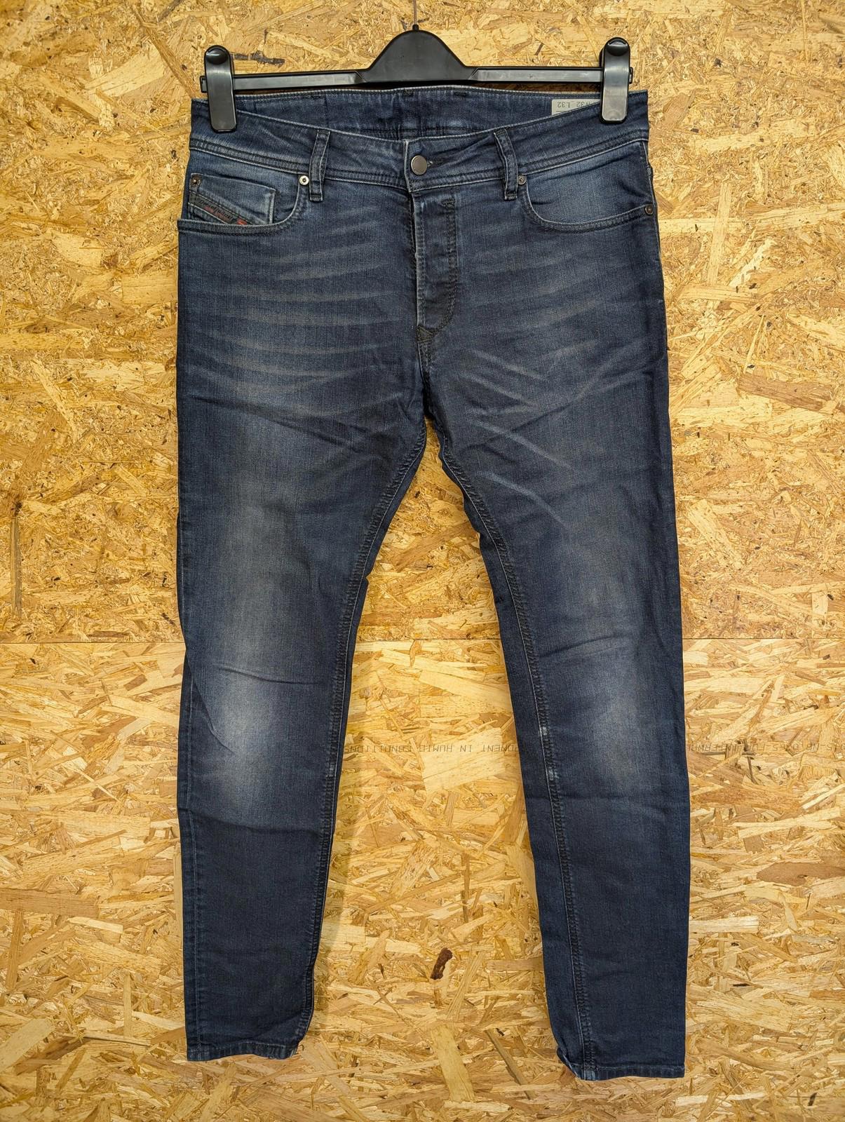 Diesel Sleenker Jeans W32 L32 Men Slim Dark Wash Navy Blue Indigo 08420 Skinny