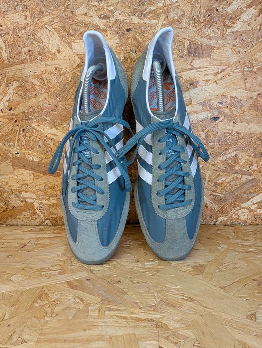 Adidas Originals SL 72 Trainers Mens UK 10.5 Blue Teal Green Suede OG Casuals Oi