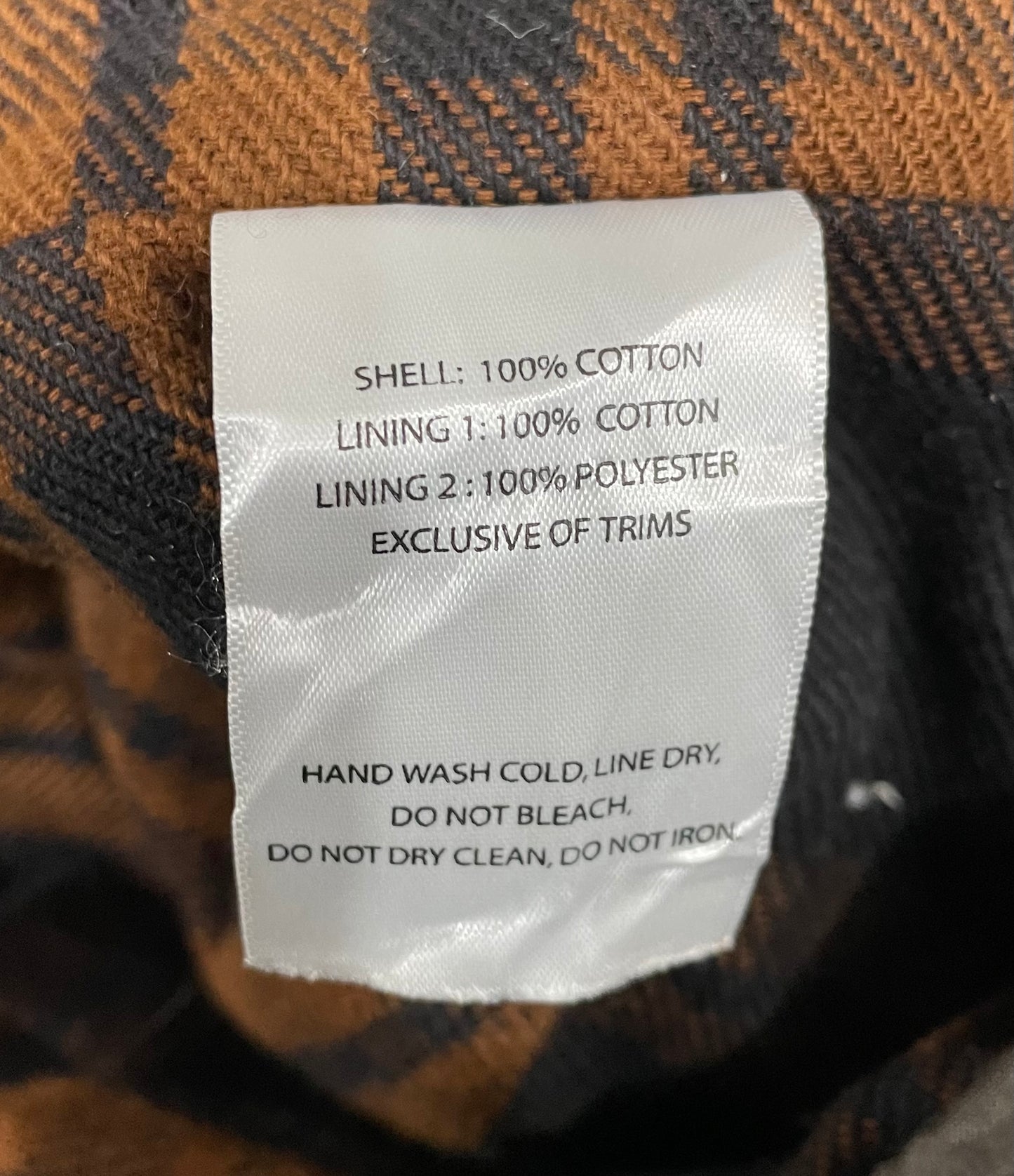 Filson Polson Field Jacket Brown Work Coat Plaid Check Lined Mens Large