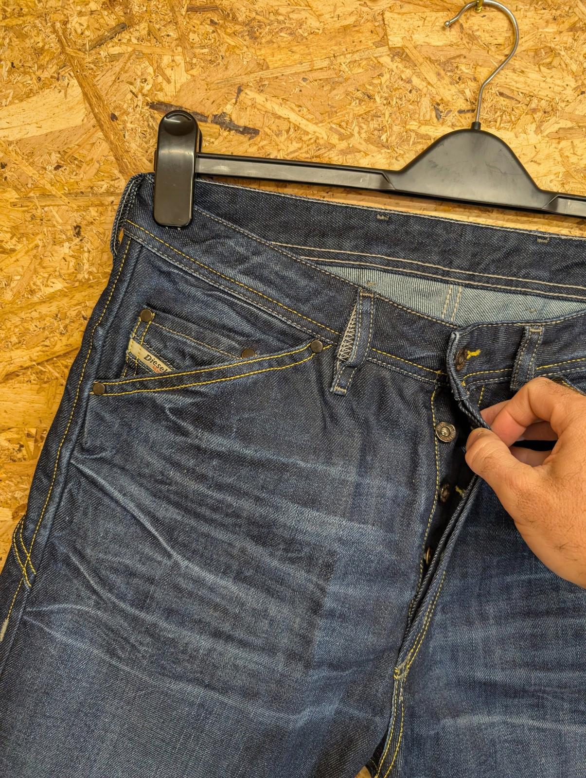 Diesel Jodar Jeans W30 L32 Men Button Fly Dark Denim Navy Blue Slim 0073N Cinch